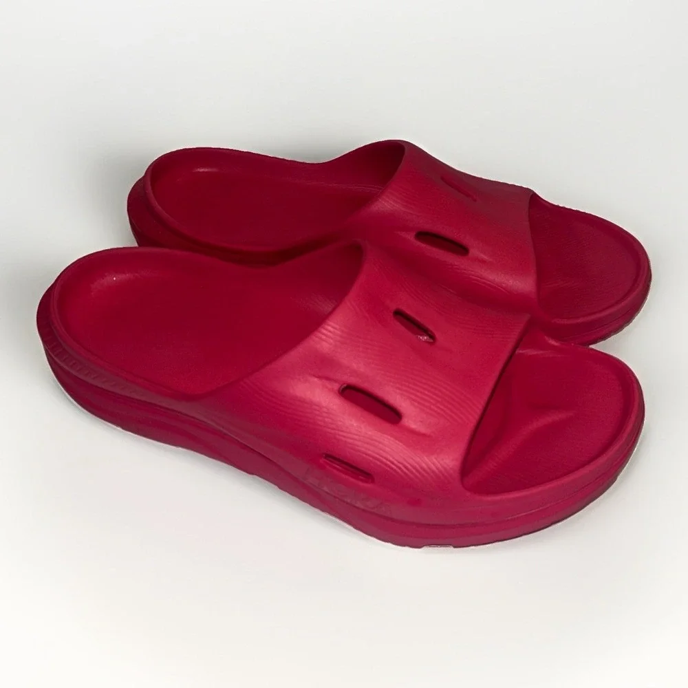 HOKA Ora Recovery 3 Slides Slide-on Sandals Pink  Men's Size 14